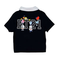 BTS Negro/Blanco - Playera JUVENIL Licencia BTS™