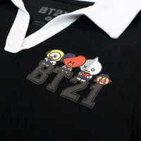 BTS Negro/Blanco - Playera JUVENIL Licencia BTS™