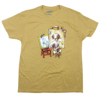Triple Beagle Portrait - Playera CABALLERO
