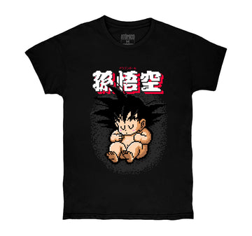 Goku 8-bit Negro - Playera CABALLERO Anime