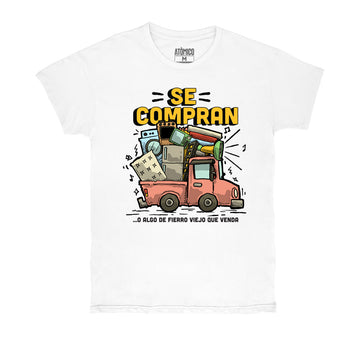 Fierro Viejo Blanco  - Playera CABALLERO Chilango