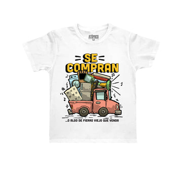 Fierro Viejo Blanco - Playera NIÑO Chilango