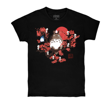 Totoro Et Kodama - Playera CABALLERO