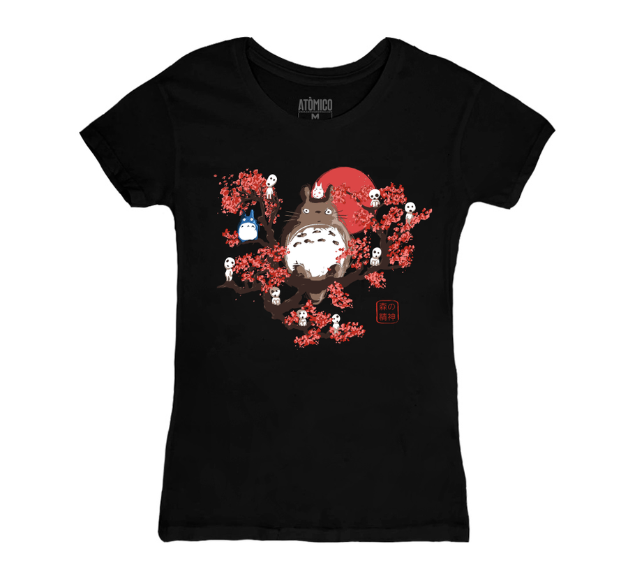 Totoro Et Kodama - Playera DAMA