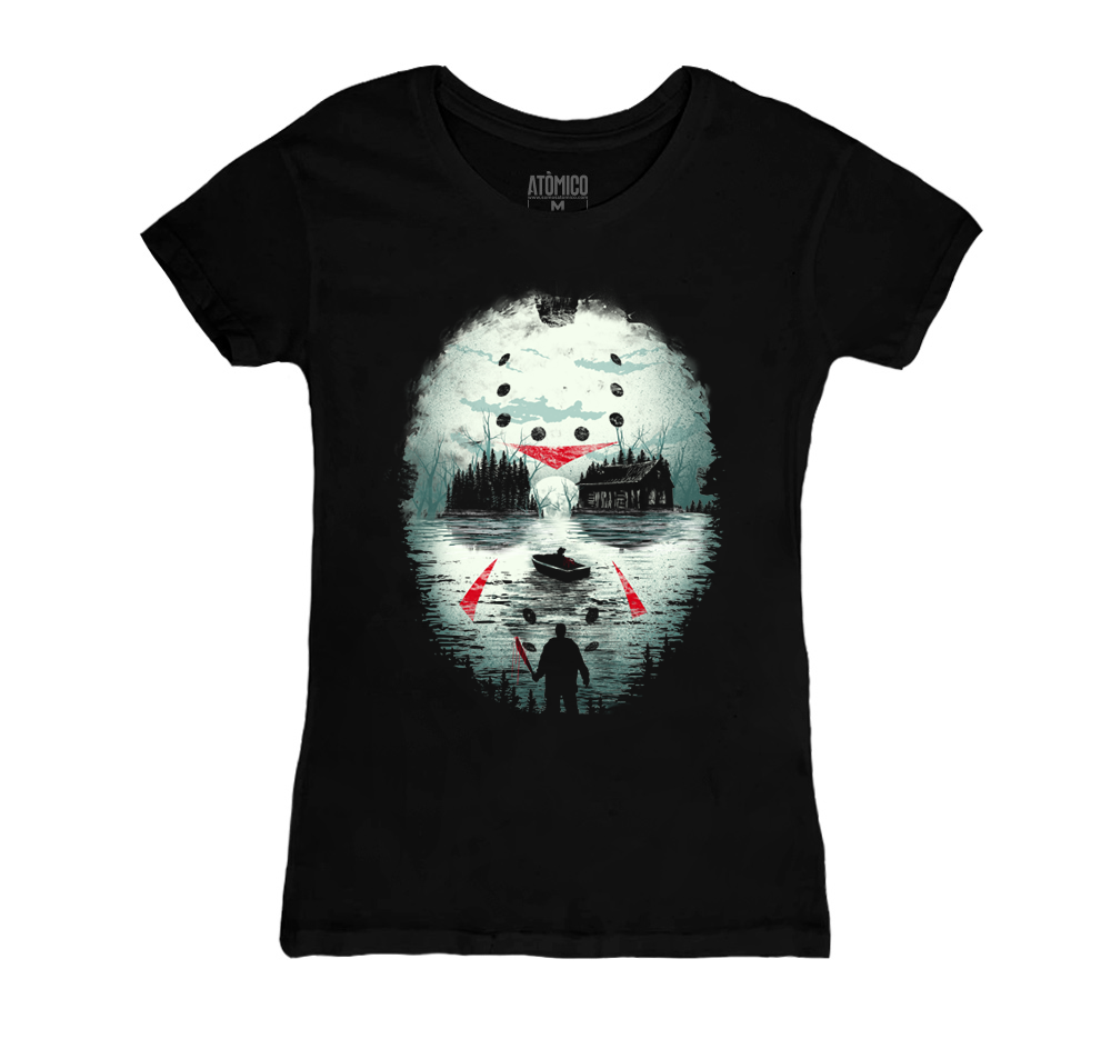 Jason Voorhees Ukiyo - Playera DAMA Halloween