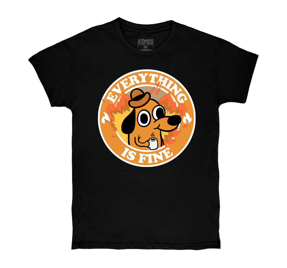 Everything is Fine - Playera CABALLERO Meme