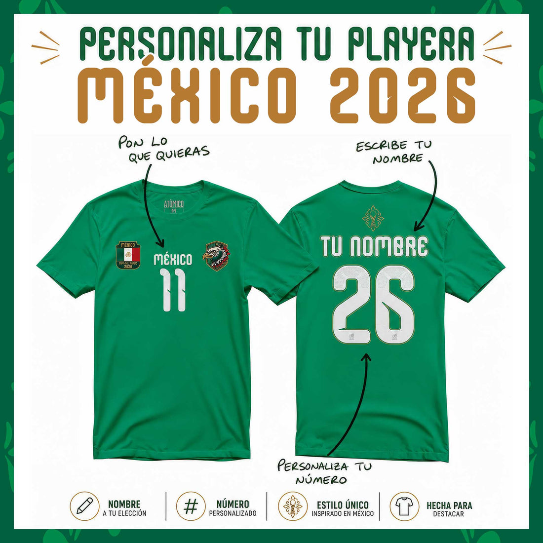 Playera Personalizada - Colección México 26
