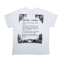 Death Note Logo Blanco  - Playera DAMA Licencia DEATH NOTE™