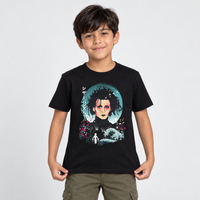 Edward Scissorhands Ukiyo - Playera NIÑO Halloween, vista frontal con modelo 2