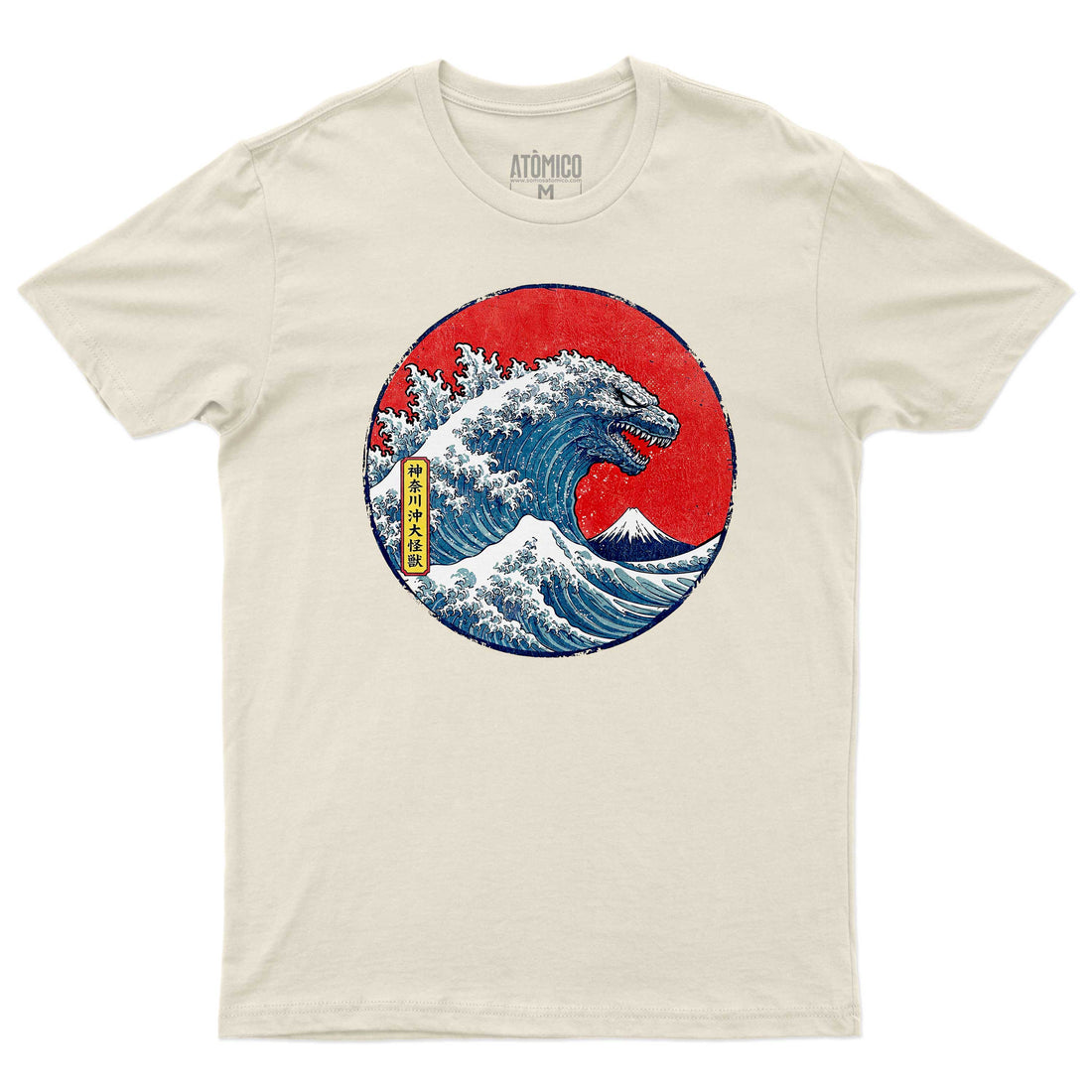 Godzilla Wave 3.0 - Playera CABALLERO Natural