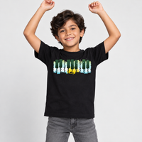 Piano Jazz Ukiyo - Playera NIÑO, vista frontal con modelo 2