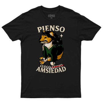 Pienso Luego me da Amsiedad - Playera CABALLERO Meme Cheems
