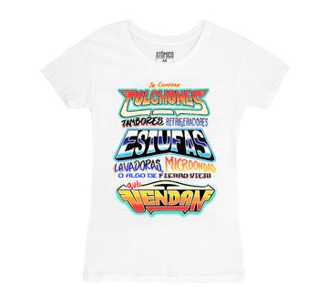 ¡Se Compran! Blanco - Playera DAMA Chilango
