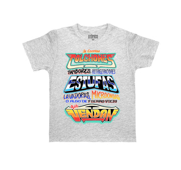 ¡Se Compran! Gris Jaspe - Playera NIÑO Chilango