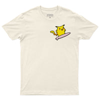 Surfing Pikachu - Playera CABALLERO FRENTE/ESPALDA
