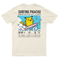 Surfing Pikachu - Playera CABALLERO FRENTE/ESPALDA