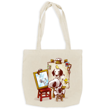 Triple Beagle Portrait - Tote Bag