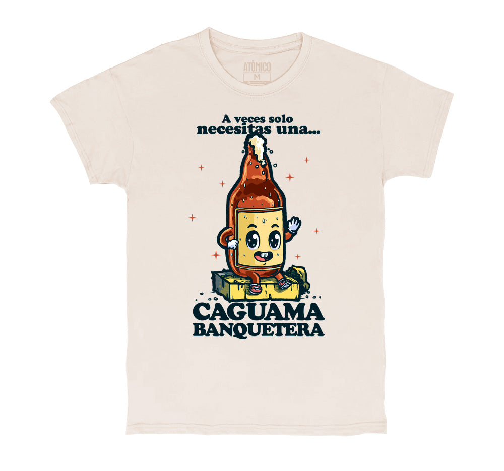 Una Caguama Banquetera - Playera CABALLERO