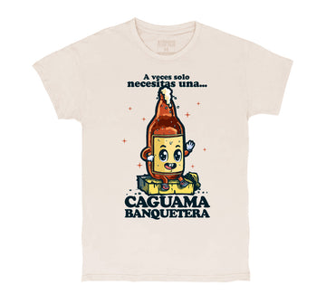 Una Caguama Banquetera - Playera CABALLERO