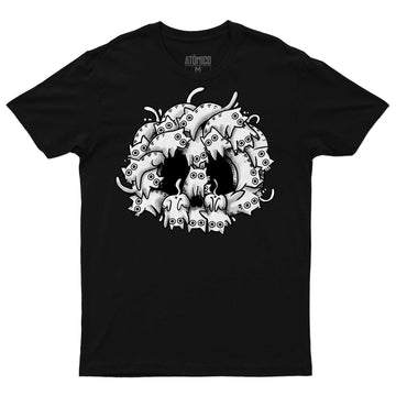 Calaveras y Gatitos - Playera CABALLERO