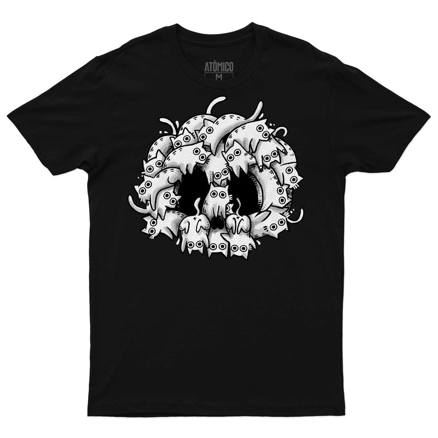 Calaveras y Gatitos - Playera CABALLERO