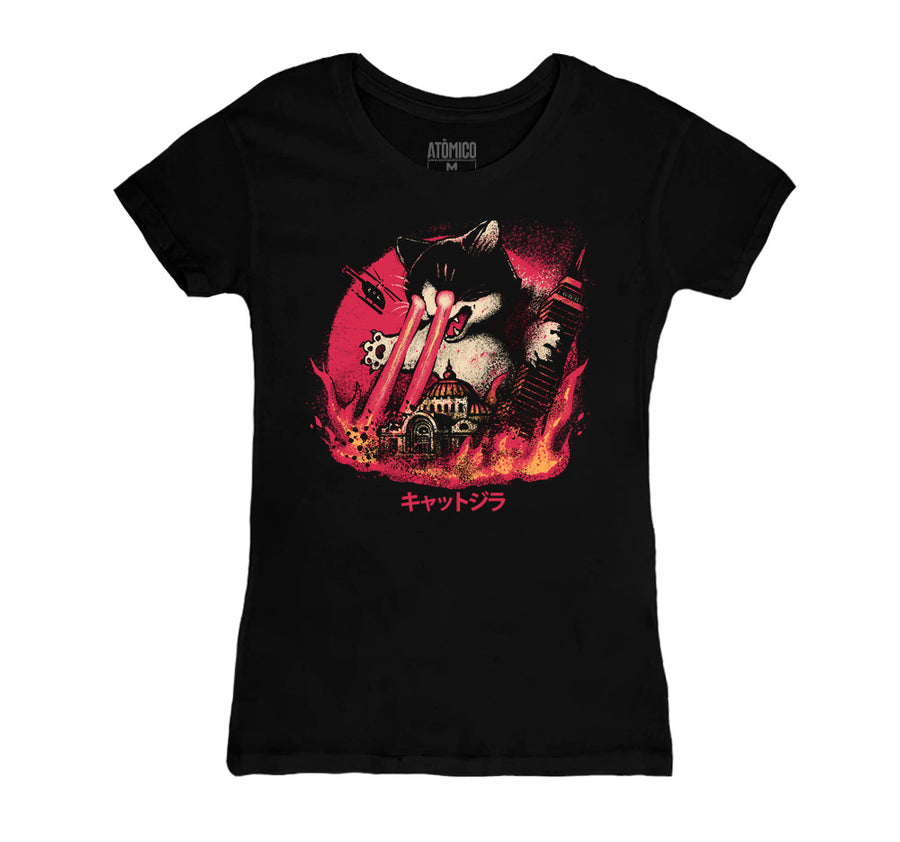 Catzilla キャットジラ en la CDMX - Playera DAMA