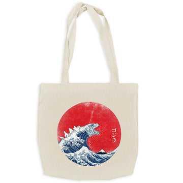 Godzilla Wave - Tote Bag
