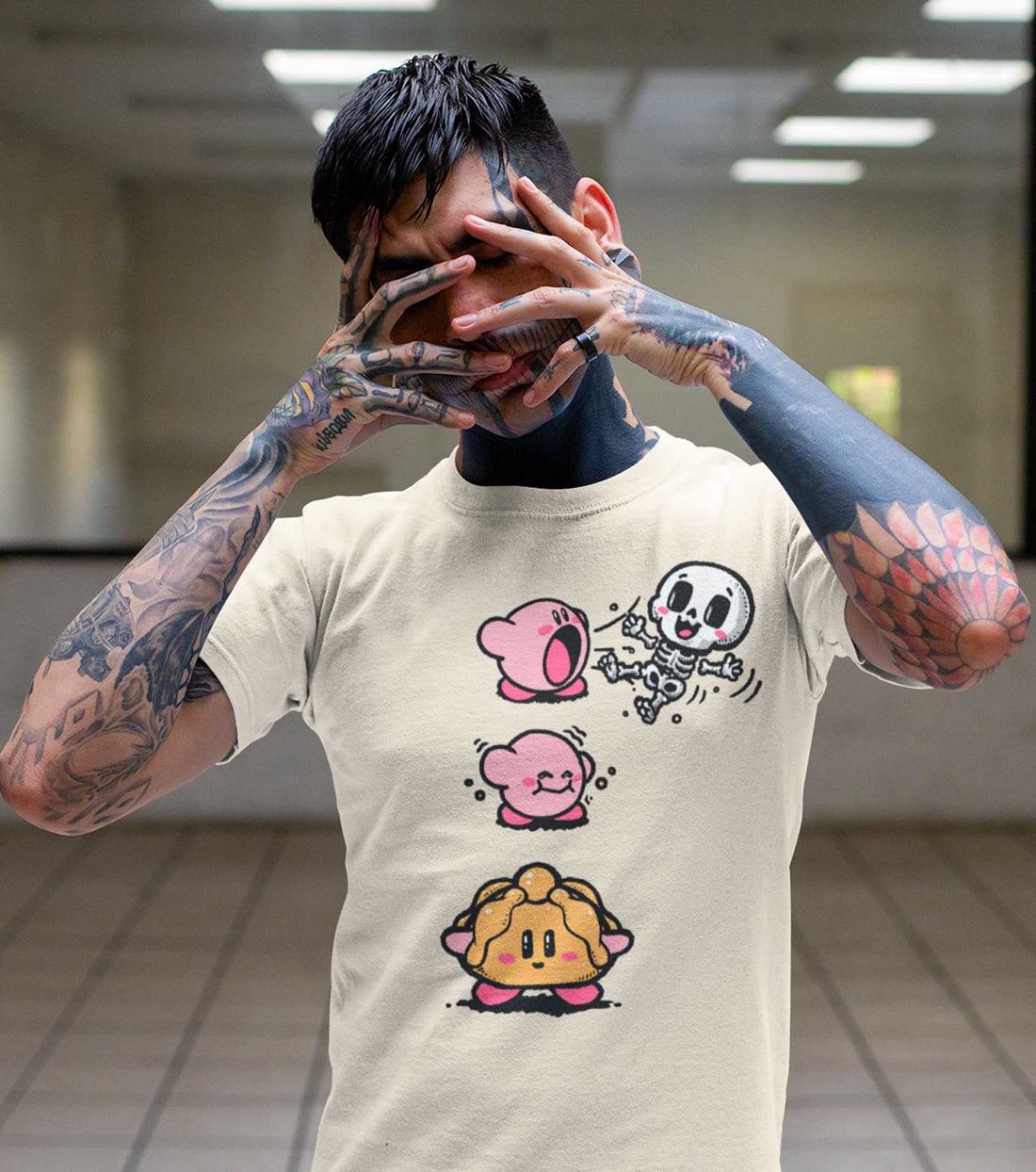 Pan de Muerto Kirby 💀 - Playera Gamer