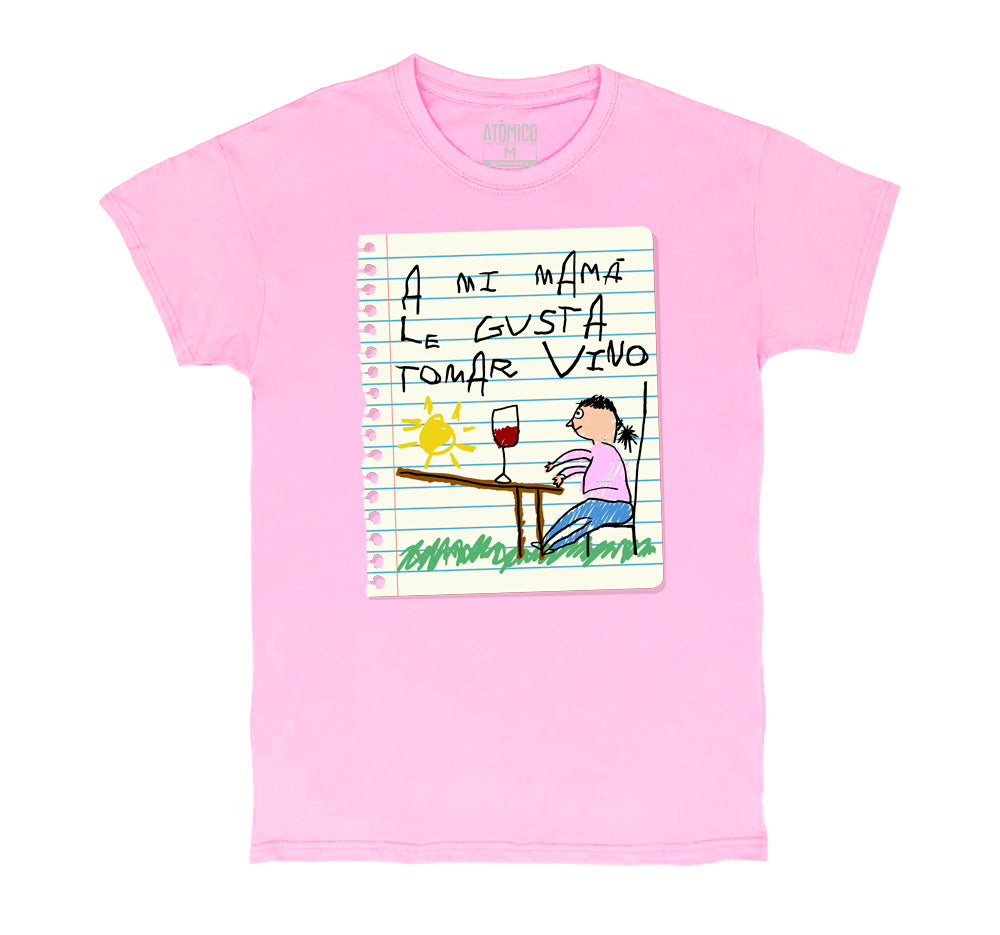 A mi mamá le gusta tomar vino - Playera CABALLERO