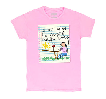 A mi mamá le gusta tomar vino - Playera CABALLERO