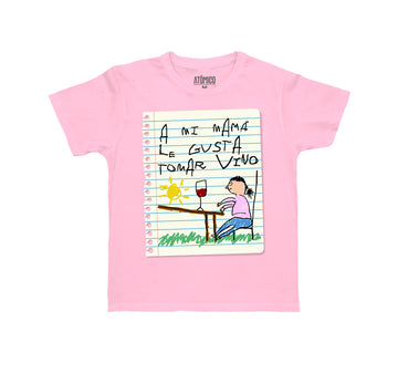 A mi mamá le gusta tomar vino - Playera NIÑO Chilango