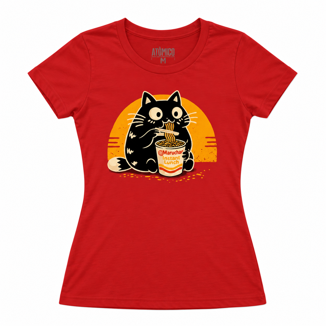 Noodle Meow Maruchan - Playera DAMA