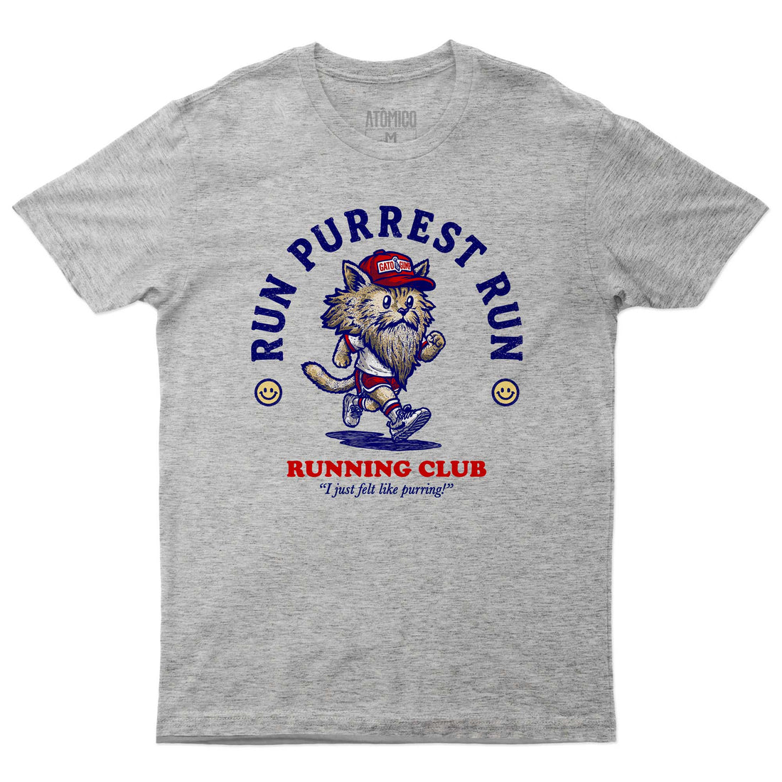 Run Purrest Run - Playera CABALLERO