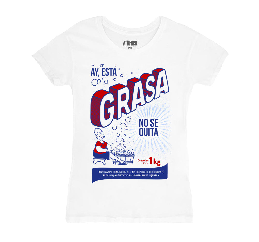 Ay esta grasa de @SimpsonitoMX - Playera DAMA