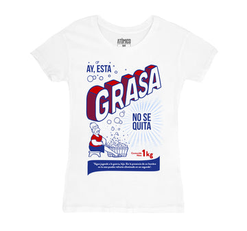 Ay esta grasa de @SimpsonitoMX - Playera DAMA