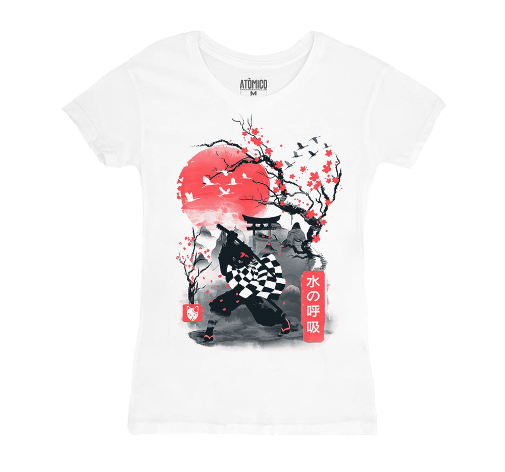 Tanjiro Ukiyo - Playera DAMA Anime