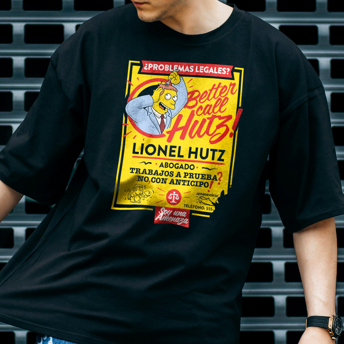 Better Call Hutz de @SimpsonitoMX - Playera CABALLERO
