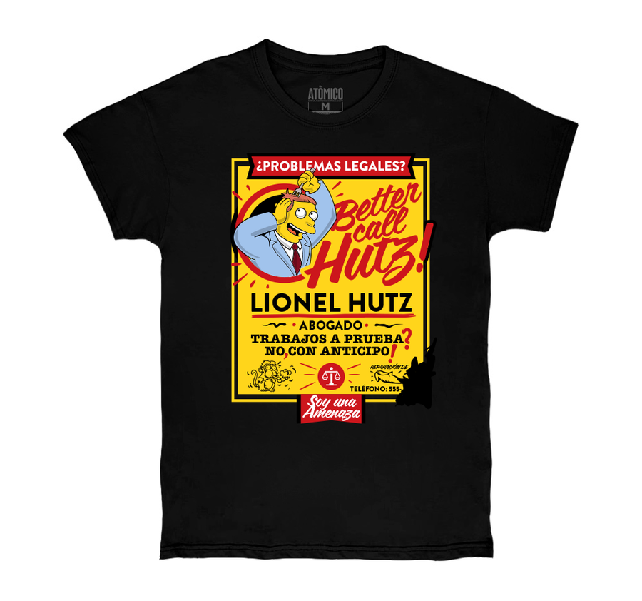 Better Call Hutz de @SimpsonitoMX - Playera CABALLERO