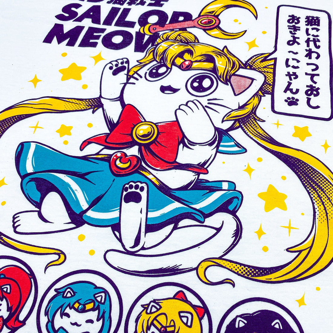 Sailor Meow - Playera CABALLERO Anime
