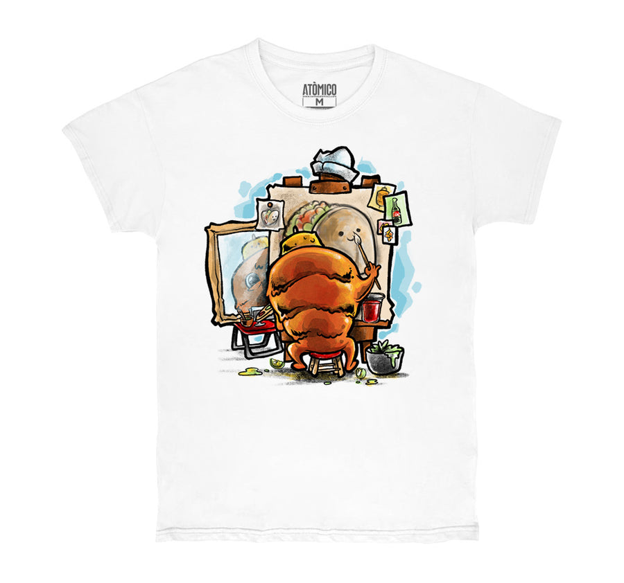 Triple Taco Portrait - Playera CABALLERO Chilango