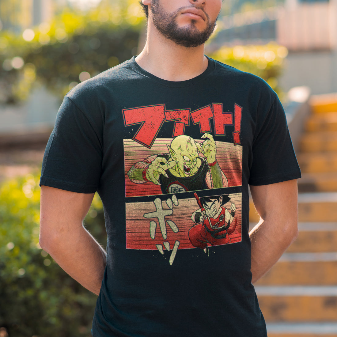 Fight Piccolo de @teesgeex - Playera CABALLERO Anime
