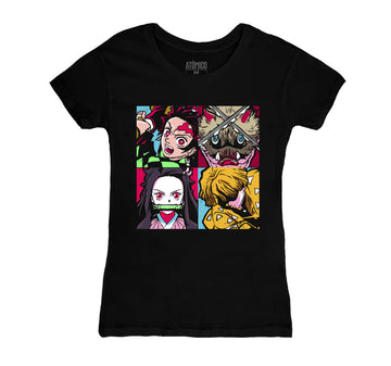 Kimetsu no Yaiba Pop Art - Playera DAMA Anime