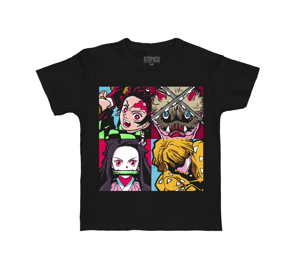 Kimetsu no Yaiba Pop Art - Playera NIÑO Anime