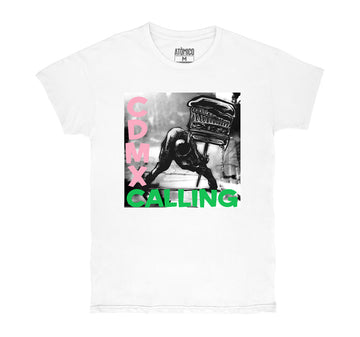 CDMX Calling - Blanca - Playera CABALLERO