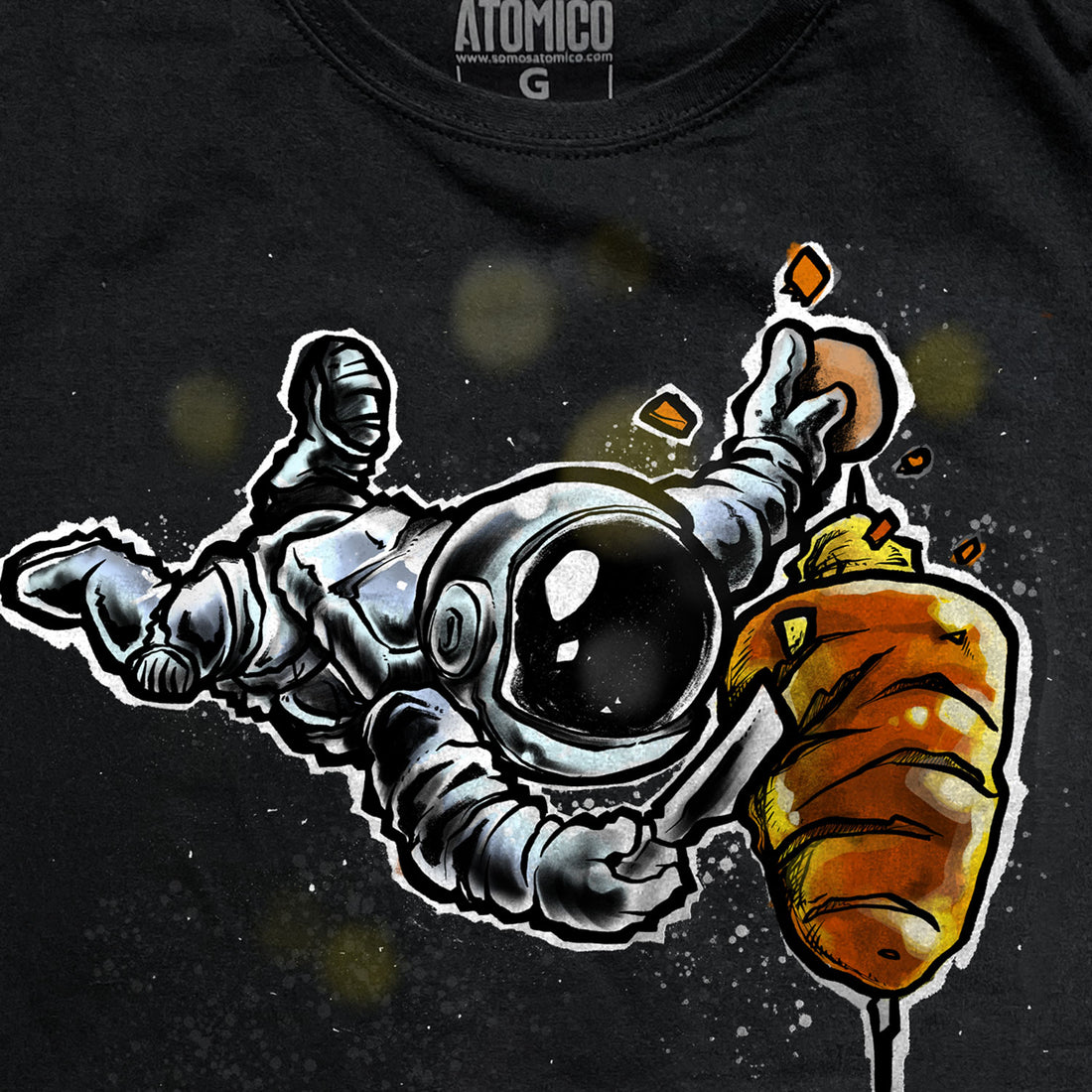 Taquitos Espaciales - Playera CABALLERO Chilango