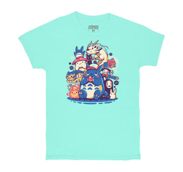 Chibi Ghibli Menta - Playera CABALLERO