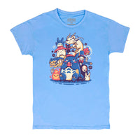Chibi Ghibli Azul - Playera CABALLERO