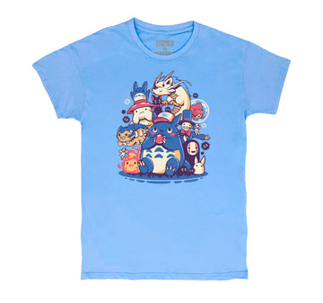 Chibi Ghibli Azul - Playera CABALLERO