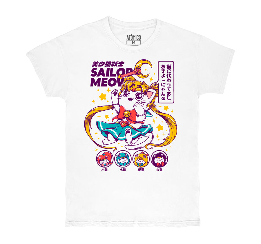 Sailor Meow - Playera CABALLERO Anime